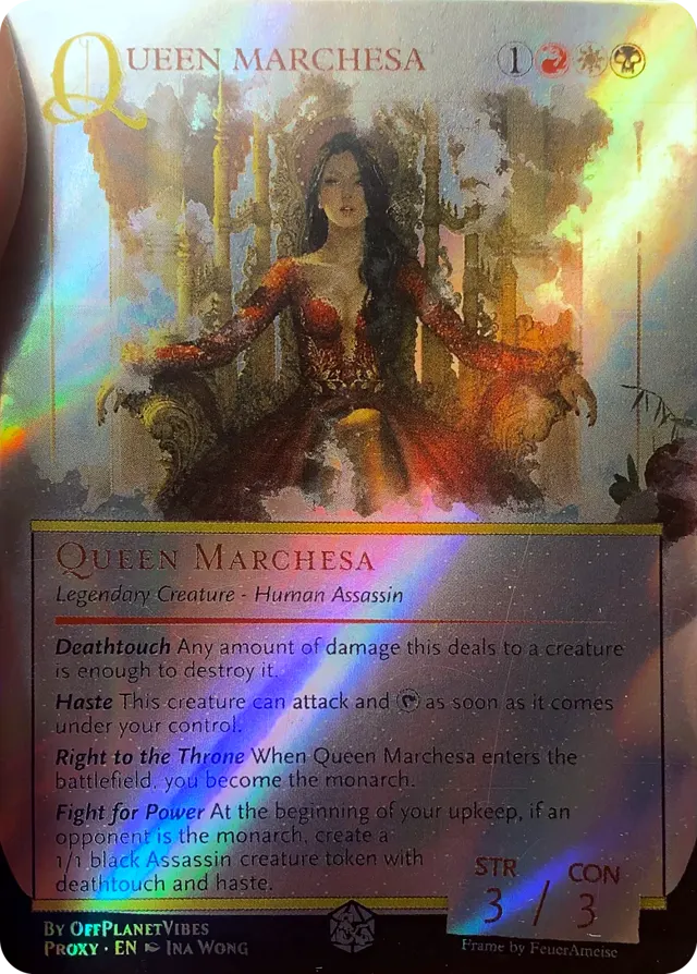 CLP foil print of Queen Marchesa